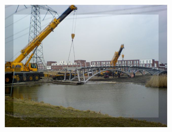 fotoalbum Fietsbrug Rietveldpark (maart 2006)