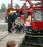 Jong en oud bij eerste paal