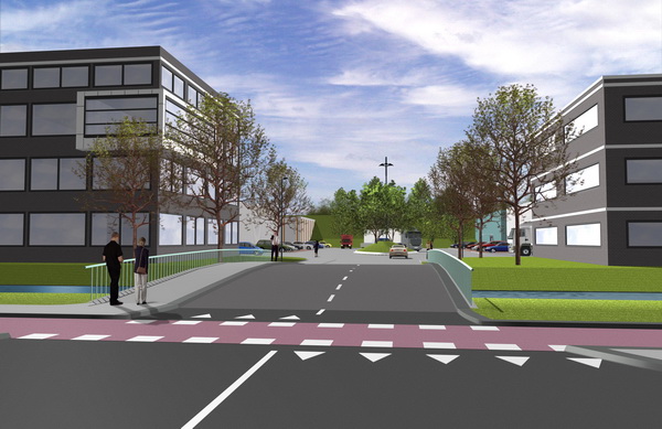 Bedrijvenpark-artist-impression-vanaf-LaanvanMagischRealisme-600x389